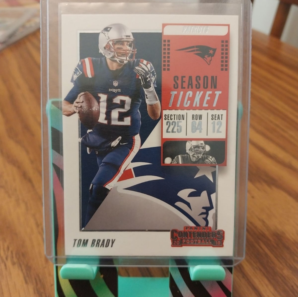 Tom Brady season ticket card